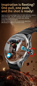 Reloj Inteligente H100 5G con Pantalla Redonda HD, Tarjeta SIM, Cámara HD, GPS y 3+32GB de RAM para Hombre - Product Image 3