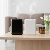 Diffuseur d'arômes intelligent contrôlé par une application, sans eau, à huile essentielle, alimenté par batterie, purificateur d'air domestique, diffuseur d'arômes