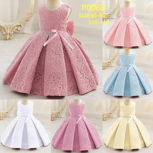 बच्चों फूलों की लड़की धनुष पोशाक 2-13 साल की राजकुमारी पार्टी की पोशाक के लिए तैयार स्टॉक - Product Image 6