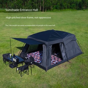 Tente de <span class=keywords><strong>camping</strong></span> portable épaissie et imperméable pour 4, 8 ou <span class=keywords><strong>10</strong></span> <span class=keywords><strong>personnes</strong></span>, avec deux chambres et un salon pour l'extérieur - Product Image 2
