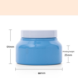 กระปุกครีมพลาสติกทรงกลม 250 กรัม สีสันน่ารัก ชมพู ฟ้า เหลือง สำหรับบรรจุภัณฑ์ครีมบำรุงผิว ครีมทาตัว เครื่องสำอาง - Product Image 6