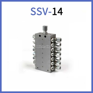 SSV14Manifold การวัดไขมันแบบก้าวหน้าการจ่ายสารหล่อลื่นแบบบล็อกอุปกรณ์ตัวแบ่งน้ำมันวาล์วหัวฉีดน้ำมันหล่อลื่น - Product Image 2