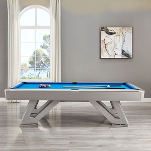 <span class=keywords><strong>Table</strong></span> de billard club fantaisie de 30 ans en usine Style philippin jambe en bois massif piscine Sport cadre en métal à réglage fin laine américaine - Product Image 2