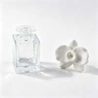 Diffuseur de parfum d'intérieur 150 ml en céramique parfumée, motif orchidée, désodorisant en plâtre aromatique, diffuseur à bâtonnets d'huiles essentielles