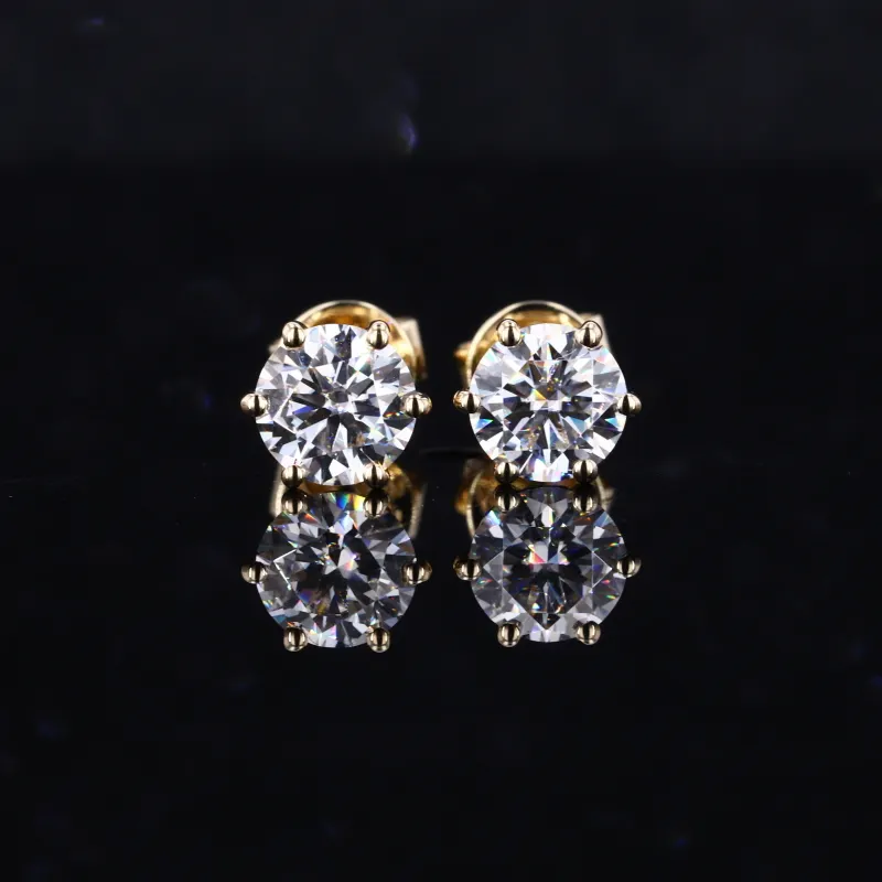 Gold hoop earrings 14k gold ear hoops wholesale gemstone raw stone earring silver stud emerald cut moissanite earrings