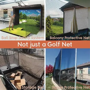10 x 15ft nhà máy trực tiếp thể thao đánh Net sân sau Net rào cản Net cho Golf bóng chày thể thao ngoài trời