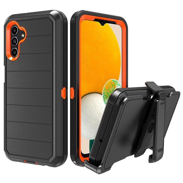 Heavy Duty Rugged Armor TPU+PC Shockproof Belt Clip Phone Case for Samsung Galaxy A13 5G Robot Defender Cover
