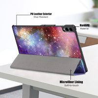 Étui pour tablette Galaxy pliable en 3 parties, étui pour PC pour Samsung Tab S11 Ultra 14.6, pochette rabattable