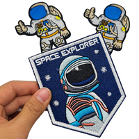 Écussons tactiques brodés NASA Space Shuttle à fixation auto-agrippante pour vestes, vêtements et jeans