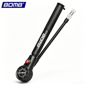 ปั๊มลมจักรยานแบบลูกระเบิดพร้อมมาตรวัดแรงดันสูง130-160PSI แบบแมนนวล - Product Image 1