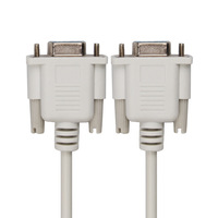 Câble DB9 RS232 9 broches 1m connecteur femelle à femelle en cuivre pur pour imprimante de projet informatique OEM