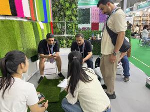 Césped <span class=keywords><strong>Artificial</strong></span> de Diseño Moderno, Panel de Pared Sintético, Tapete de Jardín, Alfombra para Interiores y Exteriores, Balcón, <span class=keywords><strong>Terraza</strong></span>, Revestimiento para <span class=keywords><strong>Piso</strong></span> - Product Image 5