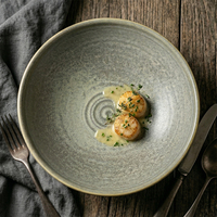 Vente en gros directe d'usine, bol à soupe en céramique nordique, porcelaine non toxique, compatible lave-vaisselle, écologique, pour restaurant
