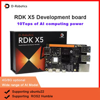 Kit de Desarrollo de IA RDK X5, 10 TOPS NPU, 4GB/8GB RAM, Sistema Operativo Ubuntu 22.04, Placa Robótica D-Robotics ROS2 para IA en el Borde y Programación de Robots