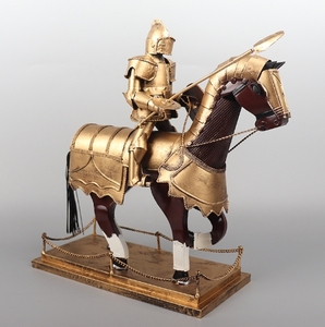 Chevalier romain médiéval modèle fer artisanat rétro salon bar fenêtre armoire nostalgique <span class=keywords><strong>d</strong></span>écoration pièces - Product Image 6
