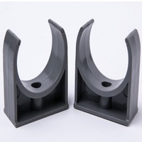 Support de collier de serrage UPVC couleur grise clips en forme de U collier de serrage anti-déplacement collier de serrage en plastique clip en U