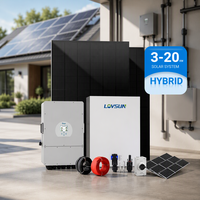 Systèmes d'énergie solaire photovoltaïque hybrides pour la maison 8kW 10kW 12kW, systèmes solaires hors réseau pour la maison 5kWh 10kWh 15kWh 20kWh, kit solaire