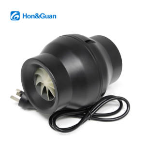 מאוורר טורבו Hon&Guan בגודל 4 אינץ', 7500 סל\\\"ד, לחץ אוויר גבוה, מפוח אוויר עם וו, מאוורר צינור קטן נייד - Product Image 1