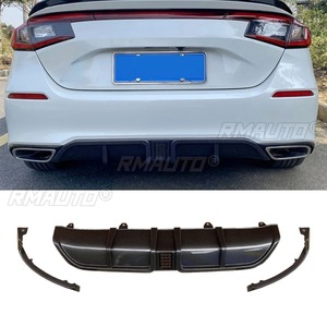 สำหรับ Honda Civic รุ่นที่ 11 Hatchback ปี 2021-2024 ชุดแต่งกันชนหลัง ลิปสปลิตเตอร์ ดิฟฟิวเซอร์ ชุดแต่งตัวถังรถยนต์ ฝาครอบป้องกันกันชน - Product Image 2