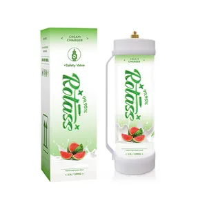 ROTASS OEM 3.3L cilindro di panna da montare strumenti per dessert 2000g di crema al gusto di anguria con valvola di sicurezza