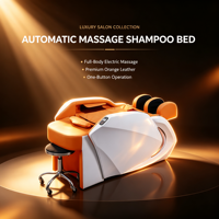 Lit de lavage capillaire 4D avec massage robotisé par airbag à gravité zéro, unité de lavage électrique inclinable pour salon