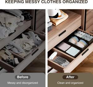 Juego de 4 Cajones Plegables de <span class=keywords><strong>Tela</strong></span> <span class=keywords><strong>para</strong></span> Armario, Organizador de Cajones <span class=keywords><strong>para</strong></span> Ropa Interior, Divisores <span class=keywords><strong>para</strong></span> Ropa de Bebé, Hecho <span class=keywords><strong>en</strong></span> Vietnam - Product Image 5