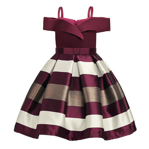 Abiti estivi per bambine <span class=keywords><strong>abito</strong></span> <span class=keywords><strong>da</strong></span> principessa per matrimonio <span class=keywords><strong>da</strong></span> bambina <span class=keywords><strong>abito</strong></span> <span class=keywords><strong>da</strong></span> principessa con spalle scoperte <span class=keywords><strong>a</strong></span> <span class=keywords><strong>righe</strong></span> - Product Image 5