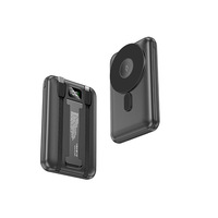 Power Bank Nirkabel Magnetik Pengisian Cepat Semi-Solid 10000 MAh dengan Kabel Ganda Terpasang Sumber Daya Portabel Aman Anti-Ledakan