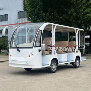รถชมวิวไฟฟ้าแบบเปิดประทุนสีขาว เบาะนั่งสบาย สำหรับนำชมสถานที่ในสวนสาธารณะ - Product Image 6