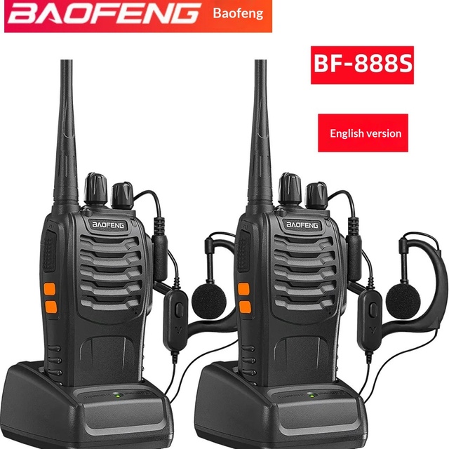Complete BF-888S 3G POC Walkie-Talkie 5W Output 1500mAh Battery 0-5km Range UHF IPX-1 Water Resistant Outdoor Handheld English
