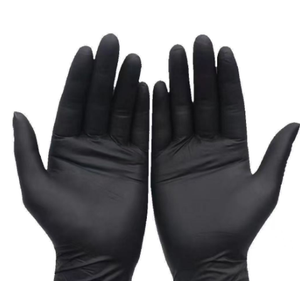 Guantes mecánicos industriales de nitrilo desechables negros de 5 mil para automóviles, guantes mecánicos de nitrilo resistentes con textura completa - Product Image 6