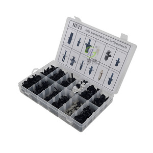 Kit d'assortiment de 350 rivets et clips de fixation pour carrosserie et intérieur automobile Smooth Sailing HE13 - Product Image 2