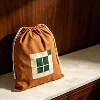 Pochette en toile écologique recyclable avec cordon de serrage et motif de dessin animé, emballage cadeau promotionnel pour infirmières, voyageurs, utilisation en extérieur