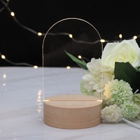 Lampe de nuit acrylique à chargement USB Base en bois avec acrylique vierge pour décoration Veilleuse bricolage en gros