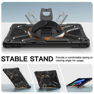 Housse de protection antichoc pour Microsoft <span class=keywords><strong>Surface</strong></span> <span class=keywords><strong>Pro</strong></span> 12 "Béquille rotative à 360 ° Bandoulière robuste Étui pour tablette pour enfants - Product Image 5