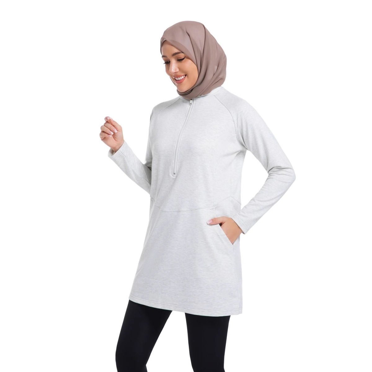 Hot Sale Muslim Women's Outdoor Sportswear Tops Arabic Middle East