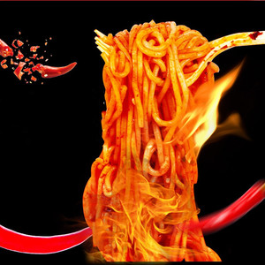 Fideos Anchos Coreanos con Sabor Dulce y Picante, Empaque Conveniente, Fideos de <span class=keywords><strong>Pavo</strong></span> Bajos en Grasa - Product Image 4