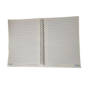 Carnet de notes professionnel à spirale, couverture rigide, design personnalisé, écologique, avec pages lignées et couverture en PP - Product Image 5