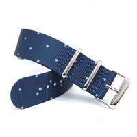 Tali Jam Tangan Sport Fashion Terpadu Motif Bunga Bahan Kain Pengganti Tali Jam Nilon 18/20/22mm