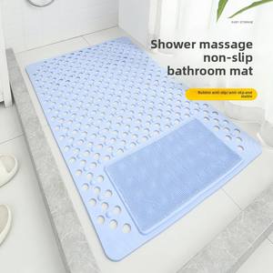 Alfombrilla de Baño Cuadrada Antideslizante con Orificios de Drenaje y Ventosas Antideslizantes para Hoteles, Hogares y Duchas, Tapete de Masaje para Pies - Product Image 2