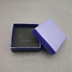 yunnique Jewelry <b>Box</b> Square Paper <b>Gift</b> <b>Box</b> 7.7cmX7.7cmX3.5cm Solid Color Hard Cover Packaging - Product Image 4