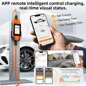 Cargador Portátil para Vehículos Eléctricos Feyree, 7kW, 1 Fase, 4.3 Pulgadas, con Control Remoto Inteligente WIFI, Cargador Inteligente GBT para Vehículos Eléctricos, Ajusta la Corriente 32A - Product Image 3