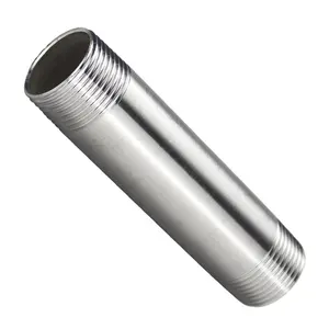 Wenzhe Stainless Steel Extended Double Head External Mail Threaded Nipple