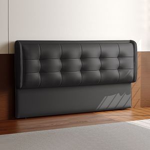 Eco-Leather <b>Headboard</b> Upholstered Solid Wood Modern Style <b>Floor</b> <b>Standing</b> Design - Product Image 3