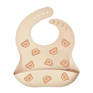 Tendance nouveaux bavoirs en silicone imprimés personnalisés pour bébé étanche alimentation Bebes article tendance pour les nouveau-nés - Product Image 2