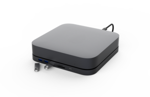 M1/M2 Pro màu xám <span class=keywords><strong>Mac</strong></span> Mini HUB cho Apple M1 đầu đọc thẻ USB M.2 SSD loại C HUB với ổ cứng bao vây - Product Image 2