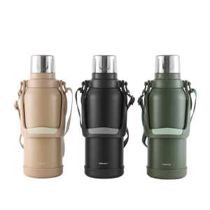 PINKAH-Bouteille thermos sous vide en acier inoxydable de grande capacité de 67oz/2000ml avec gobelet à partager pour un <span class=keywords><strong>voyage</strong></span> d'une journée - Product Image 2