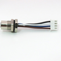 Connecteur de capteur circulaire étanche M5 M8 M12 M16 M23 3p 4p 5p 6p 8p 12p 17p à souder sur circuit imprimé, en cuivre et aluminium, entièrement conforme CE ROHS