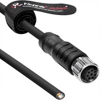 Câble d'alimentation et de communication Alvin's Cables M8 8 broches femelle A-Code à extrémité ouverte blindé, tension standard, 0~15M pour caméras Baumer série CX