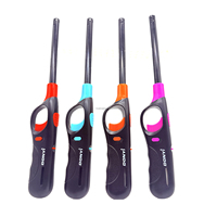 Briquet Électrique Portable à Flamme Turbo, Rechargeable au Butane, Idéal pour Cuisine, Bougies, Barbecue, Réchaud de Camping - Nouveauté Promotionnelle